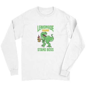 Discover Dinosaur Pet TRex Lemonade Stand Boss Kids Lemon Squad Long Sleeves