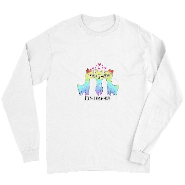 Discover Llama Pet PolyLlamaRous Funny Polyamory For Polyamorous Throuple Long Sleeves