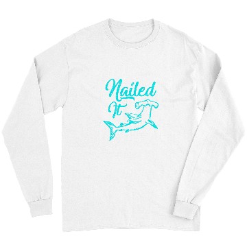 Discover Shark Pet Trendy Nailed It Hammerhead Shark Deep Sea Long Sleeves