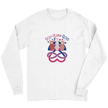 Discover Llama Pet polyllamarous funny Polyamory For Polyamorous throuple 9 Long Sleeves