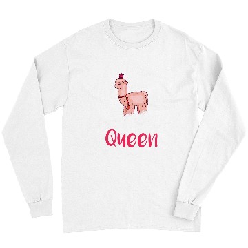 Discover Llama Pet Queen Alpaca Llama Long Sleeves