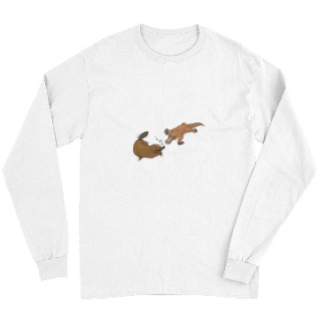 Discover Beaver Pet cute animal Platypus beaver funny Long Sleeves