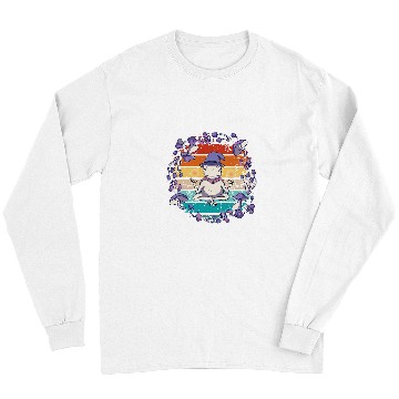 Discover Frog Pet vintages mystical frog wizard meditating on magic mushrooms Long Sleeves