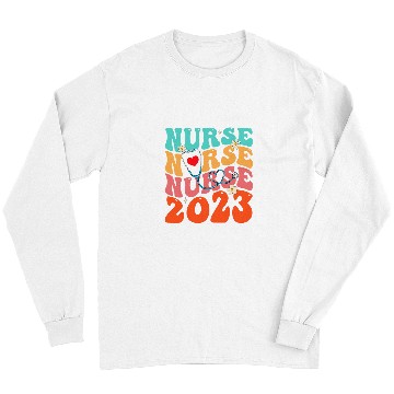 Discover Cute Groovy Stethoscope nurses Life Nursing nurses Week 2 Long Sleeves