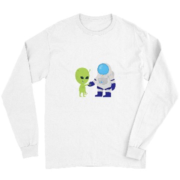 Discover Aliens UFO Planets Alien Solar System Space Lovers Long Sleeves
