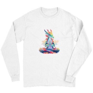 Discover Dragon Pet Ying Yang Meditation Dragon Qi Gong Yoga Meditating Long Sleeves
