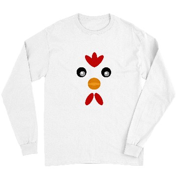 Discover Chicken Pet Face Cute Funny Long Sleeves