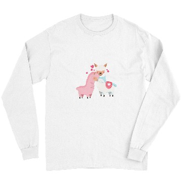 Discover Llama Pet Couples Gift Wedding Anniversary Valentines Him Her Long Sleeves