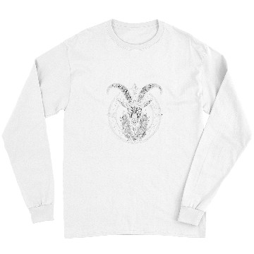 Discover Goats Pet Baphomest Goth Devil Worship Occult Satan Symbolism Long Sleeves
