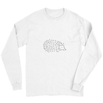 Discover Hedgehog Pet Silver Hedgehog Artwork Long Sleeves