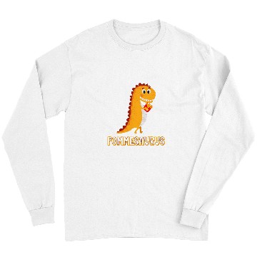 Discover Dinosaur Pet Pommesaurus Dinosaur French Fries Lovers Long Sleeves