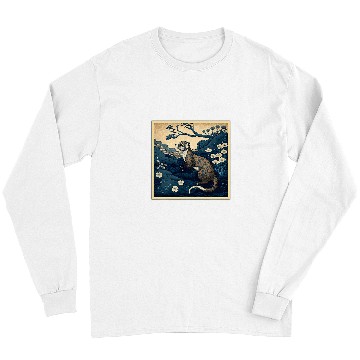 Discover Ferret Pet Surrealism Japanese Painting Weasel Long Sleeves