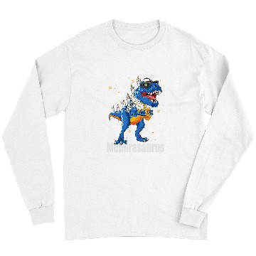 Discover Dinosaur Pet Menorasaurus rexs Menorah Dinosaur TRex Hanukkah Long Sleeves