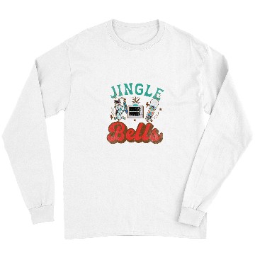 Discover nurses Job xmass Jingle Bells Respiratory Therapist Xmas Long Sleeves