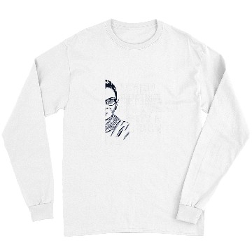 Discover Book Fun Ruth Bader Ginsburg RBG Quote Girl With a Book Feminist 1 6 Long Sleeves
