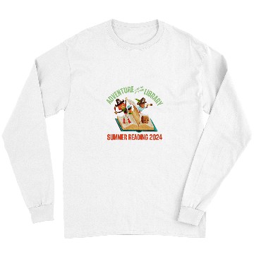 Discover Book Fun Adventure Begins At Your Library Summer Reading Program 04 04 Long Sleeves