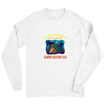 Discover Book Fun Adventure Begins At Your Library Summer Reading Program 04 05 Long Sleeves
