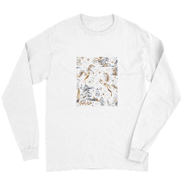 Discover Unicorn Pet Van Gogh Style Winter Solstice Christmas Unicorns 25 Long Sleeves
