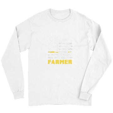 Discover Tractor Fun driving God Made A Farmer American Flag Tractor Farmer Long Sleeves