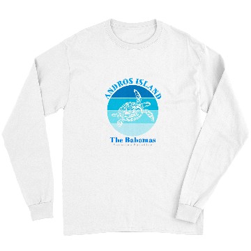 Discover Turtle Pet Andros Island Bahamas Ocean Long Sleeves