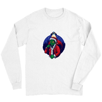 Discover Aliens UFO Santa Claus UFO Team Santa Sleigh Magic Snowman Long Sleeves
