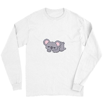 Discover Koala Pet Cute Bored Koala Relaxing Kawaii Graphic Long Sleeves