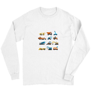 Discover Excavator Fun Construction Trucks Long Sleeves