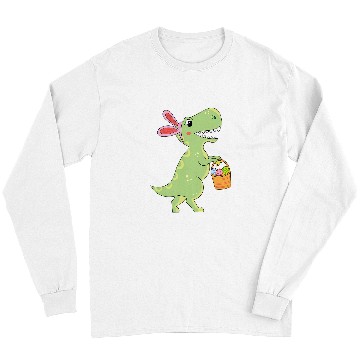 Discover Dinosaur Pet Easter Bunny Dinosaur Easter Bunny TRex Easter Day Long Sleeves