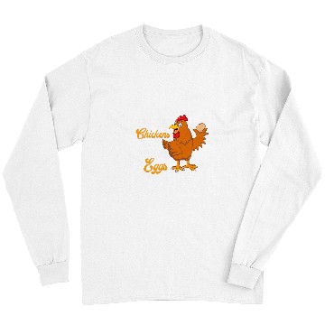Discover Chicken Pet Wicked Chickens Lay Deviled Eggs Funny Chicken Farmer Humor Long Sleeves