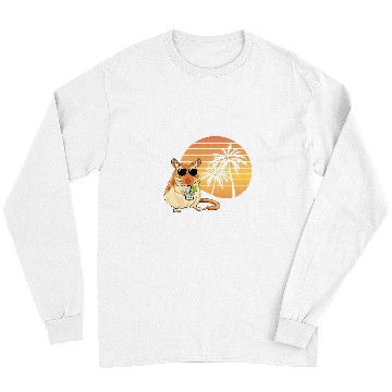 Discover Gerbil Pet Lover Summer Lemonade Aviator Sunglass Palm Tree Long Sleeves