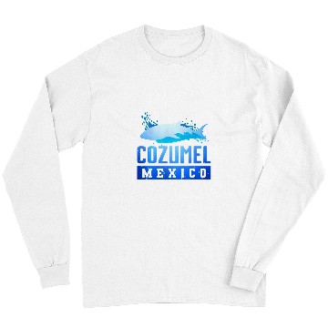 Discover Shark Pet COZUMEL MEXICO Shark Caribbean Beach Vacation Trip Vintage 7 Long Sleeves