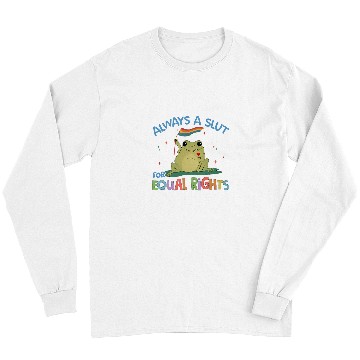 Discover Frog Pet Funny Equal Rights Frog And Toad Say Gay Happy Pride Month Long Sleeves