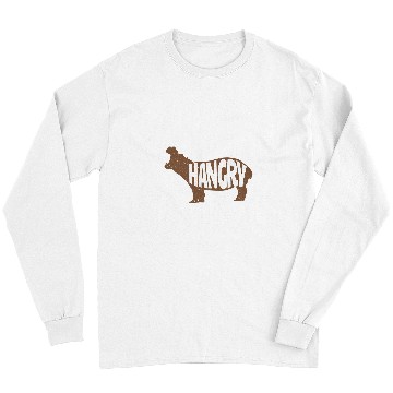 Discover Hippo Pet Hangry Cute Hippo Long Sleeves