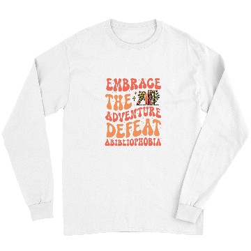 Discover Book Fun Reader Literature Abibliophobia Long Sleeves