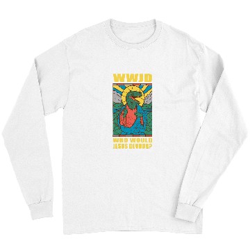 Discover Dinosaur Pet WWJD Who Would Jesus Devour a Jesus Trex Long Sleeves