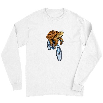 Discover Turtle Pet Bicycle Funny Cyclist Riding Biker Biking Long Sleeves