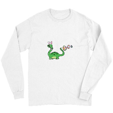 Discover Dinosaur Pet Bunny Ears Easter Egg Hunting Brontosaurus Spring Long Sleeves