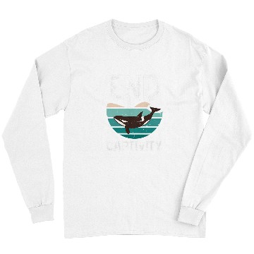 Discover Whale Pet End Captivity Orca Sea Mamal Lover Long Sleeves
