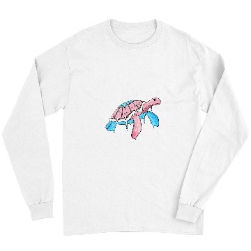 Discover Turtle Pet LGBT Transgender Pride Trans Flag Sea Turtle Subtle Long Sleeves