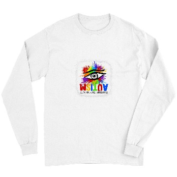 Discover Autism Puzzle Bleached AUTISM seeing the world differently Eye Painting Long Sleeves