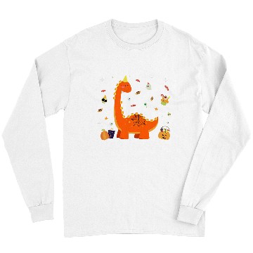 Discover Dinosaur Pet Candysaurus Candy Corn Halloween Long Sleeves
