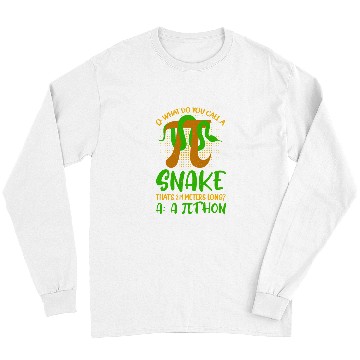Discover Python Pet Pithon Pi Symbol Funny Math Teacher Long Sleeves
