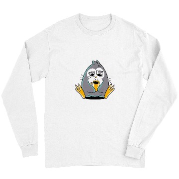 Discover Penguin Pet Morning Coffee Sleep Long Sleeves