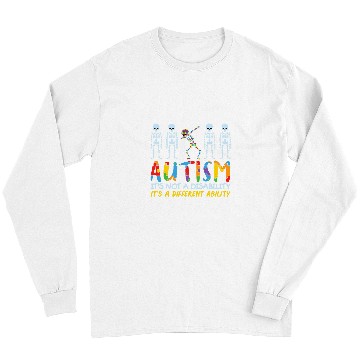 Discover Autism Puzzle Support Autism Kids for Mom Dad 1 Long Sleeves
