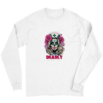 Discover nurses Job Dia De Los Muertos nurses Day of The nurses Sugar Long Sleeves