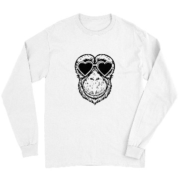 Discover Gorilla Pet Chimpanzee Love Gorilla Silverback Monkey Ape Long Sleeves