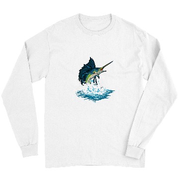 Discover Fishing Fun Deep Sea Fishing swords Fish Long Sleeves