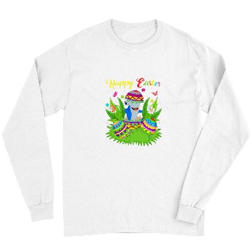 Discover Shark Pet Floral Easter Egg Funny Hammerhead Shark Easter Long Sleeves