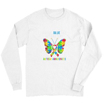 Discover Autism Puzzle Brother Sibling Tee Autism Awareness Butterfly Puzzle Long Sleeves