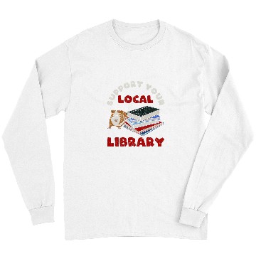 Discover Guinea Pig Pet Support Your Local Library 2Guinea Pig Book Reader 21 Long Sleeves